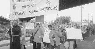 NFWM banner in historic UFW photo NFWM banner in historic UFW photo
