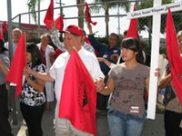 Vigil after youth conference UFW