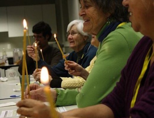 A candlelight service at the NFWM 2011 board meeting in Washington, DC.