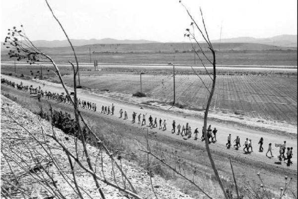 1000 Mile March from Santa Maria to Salinas during the summer of 1975.
