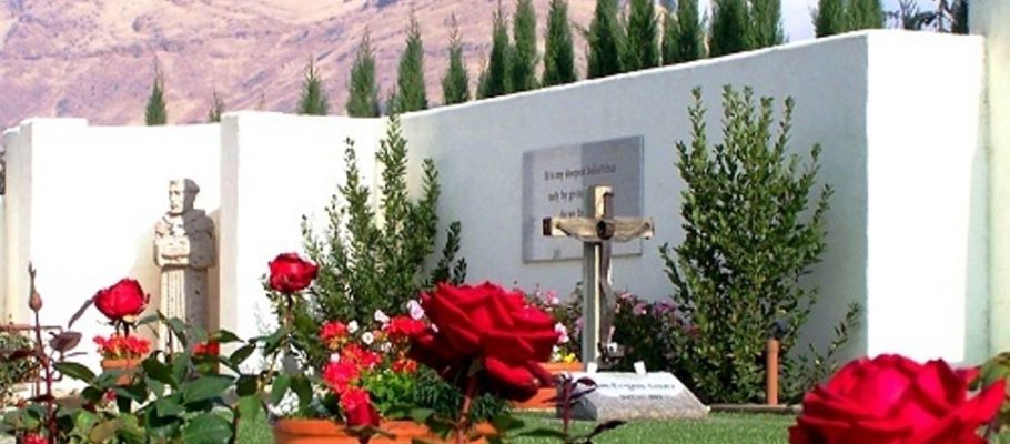 Cesar E. Chavez’ grave site and Memorial Garden at the National Chavez Center. (Photo courtesy of the National Chavez Center)