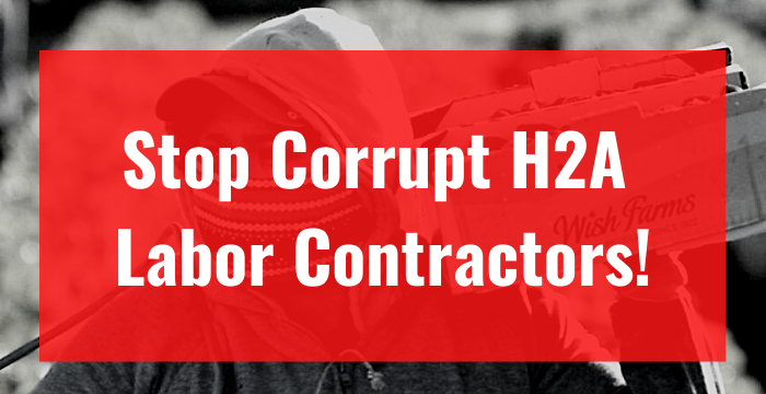 Stop Corrupt H2A Labor Contractors