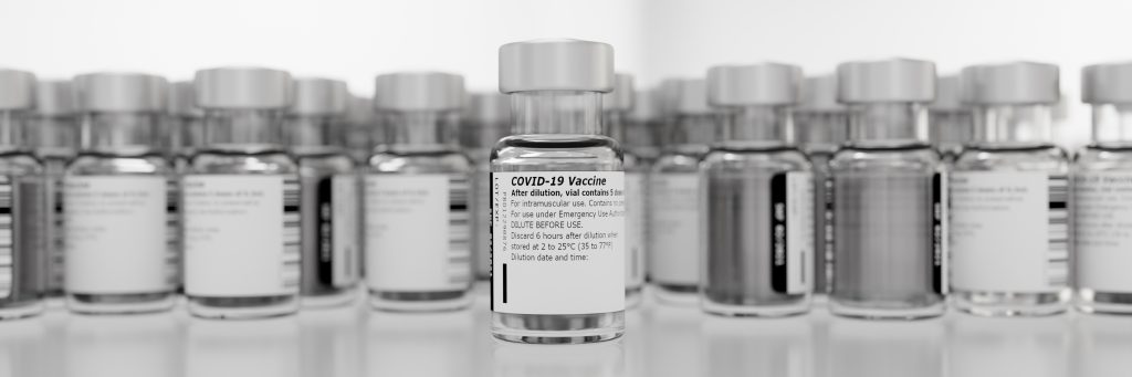 Vials of the Covid vaccine