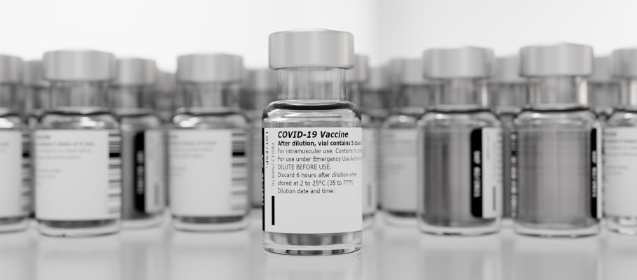 Vials of the Covid vaccine