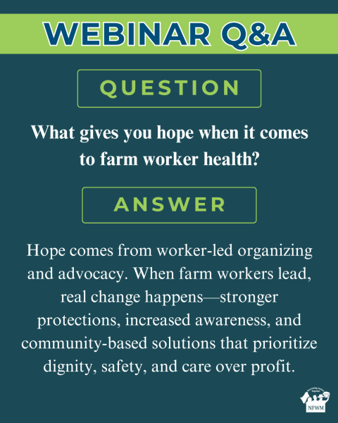Farm Worker Health Webinar QA Farm Worker Health Webinar QA